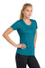 Sport-Tek LST350 Womens Competitor Moisture Wicking Short Sleeve Crewneck T-Shirt Tropic Blue Model Side