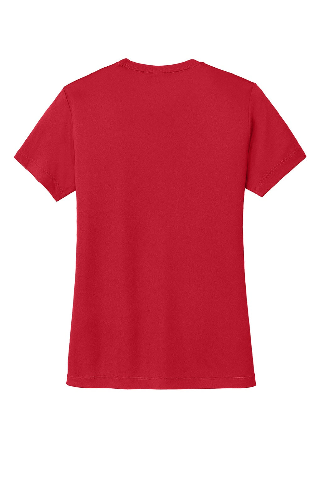 Sport-Tek LST350 Womens Competitor Moisture Wicking Short Sleeve Crewneck T-Shirt True Red Flat Back