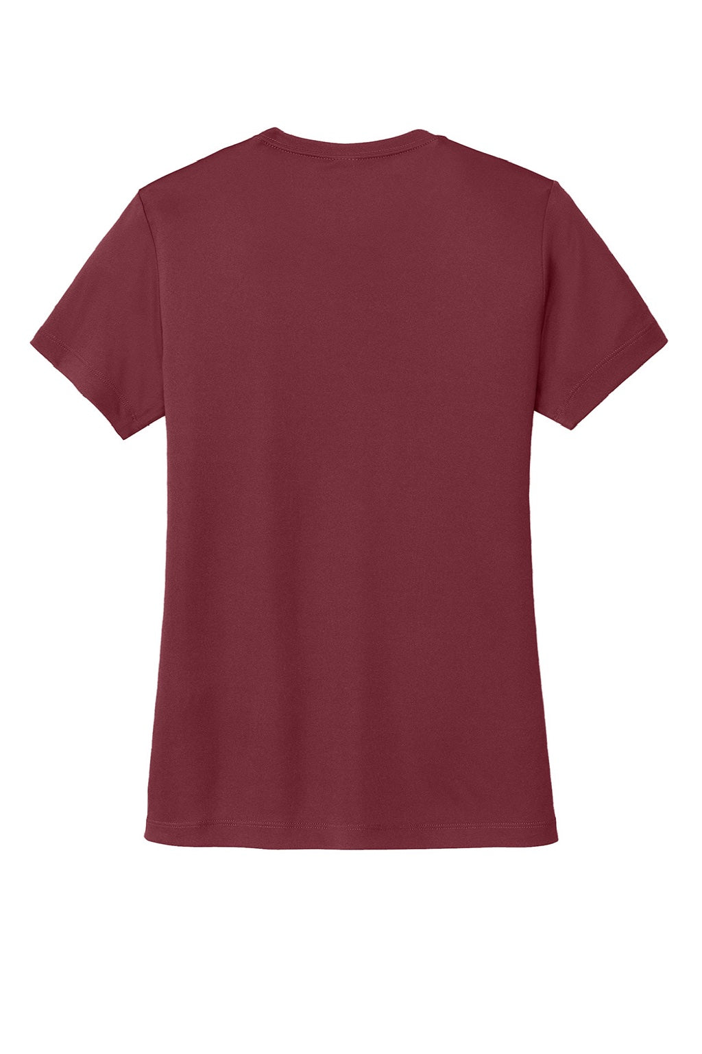 Sport-Tek LST350 Womens Competitor Moisture Wicking Short Sleeve Crewneck T-Shirt Maroon Flat Back