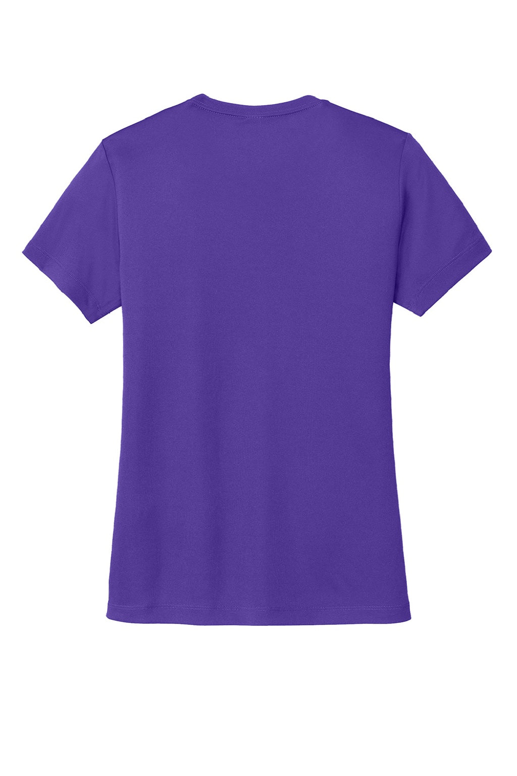 Sport-Tek LST350 Womens Competitor Moisture Wicking Short Sleeve Crewneck T-Shirt Purple Flat Back
