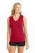Sport-Tek LST352 Womens Competitor Moisture Wicking Tank Top True Red Model Front