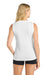 Sport-Tek LST352 Womens Competitor Moisture Wicking Tank Top White Model Back