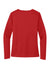 Sport-Tek LST353LS Womens Competitor Moisture Wicking Long Sleeve V-Neck T-Shirt Deep Red Flat Back
