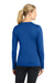Sport-Tek LST353LS Womens Competitor Moisture Wicking Long Sleeve V-Neck T-Shirt True Royal Blue Model Back