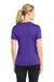 Sport-Tek LST353 Womens Competitor Moisture Wicking Short Sleeve V-Neck T-Shirt Purple Model Back