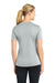 Sport-Tek LST353 Womens Competitor Moisture Wicking Short Sleeve V-Neck T-Shirt Silver Grey Model Back