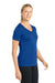 Sport-Tek LST353 Womens Competitor Moisture Wicking Short Sleeve V-Neck T-Shirt True Royal Blue Model Side