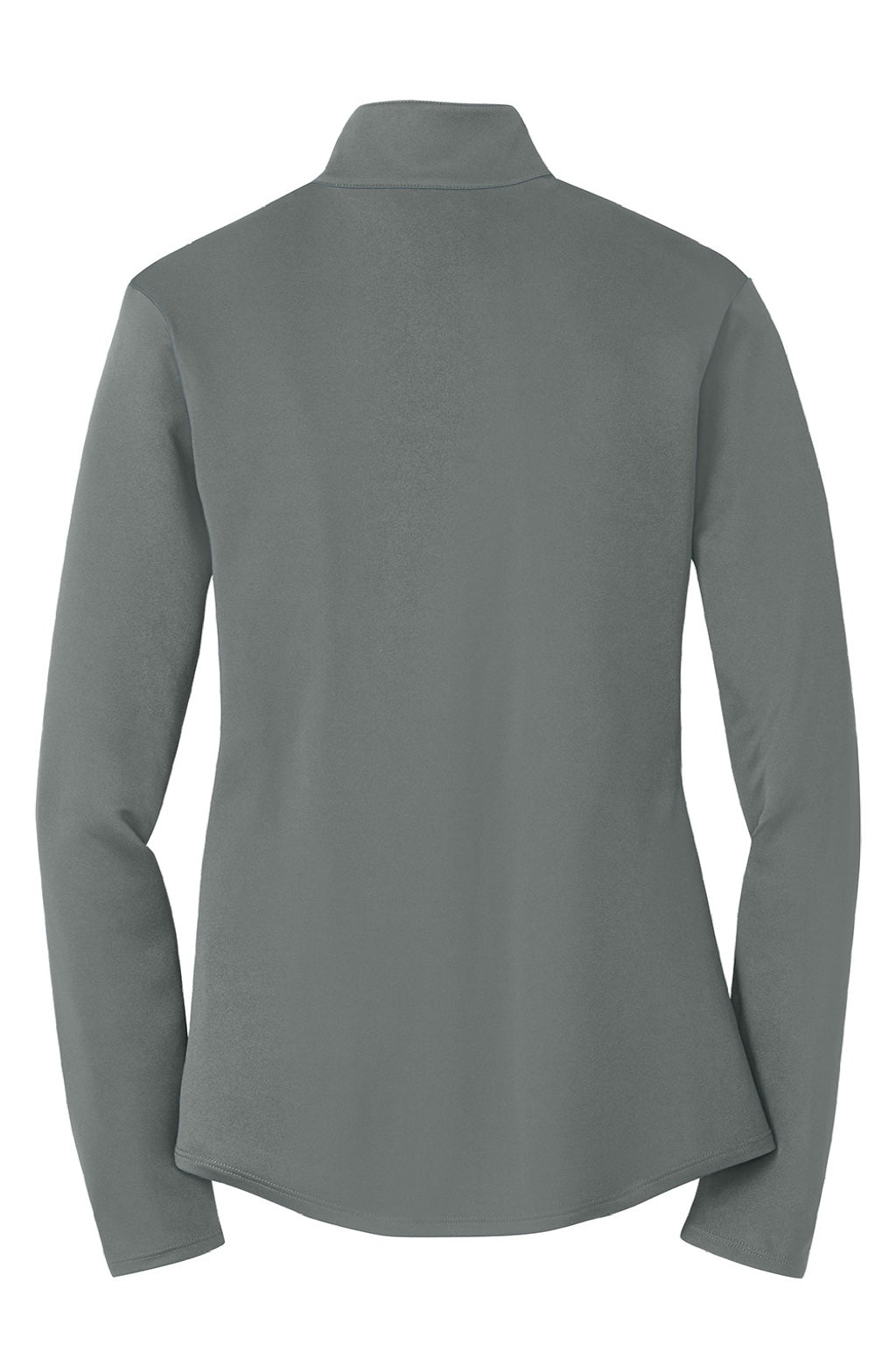 Sport-Tek LST357 Womens Competitor Moisture Wicking 1/4 Zip Sweatshirt Concrete Grey Flat Back