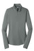 Sport-Tek LST357 Womens Competitor Moisture Wicking 1/4 Zip Sweatshirt Concrete Grey Flat Front