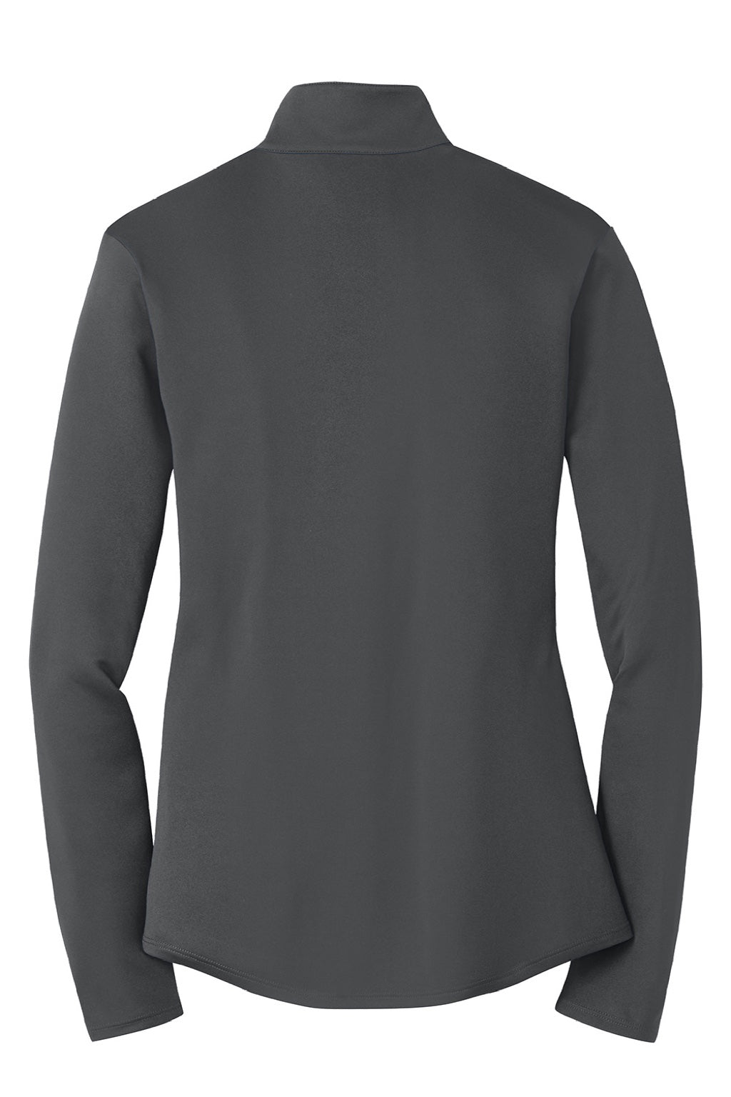 Sport-Tek LST357 Womens Competitor Moisture Wicking 1/4 Zip Sweatshirt Iron Grey Flat Back