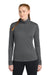 Sport-Tek LST357 Womens Competitor Moisture Wicking 1/4 Zip Sweatshirt Iron Grey Model Front