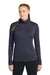 Sport-Tek LST357 Womens Competitor Moisture Wicking 1/4 Zip Sweatshirt True Navy Blue Model Front