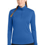 Sport-Tek Womens Competitor Moisture Wicking 1/4 Zip Sweatshirt - True Royal Blue