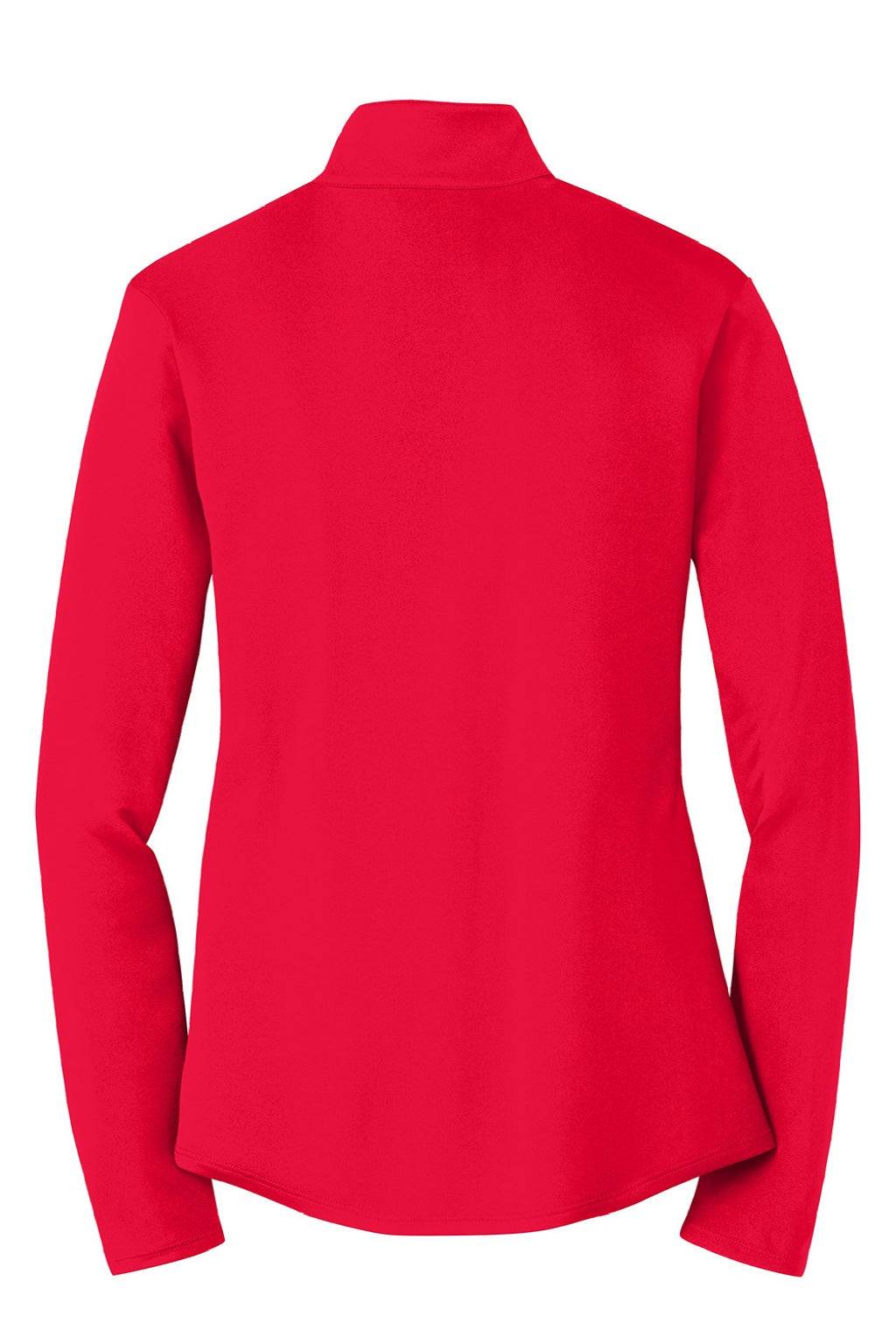 Sport-Tek LST357 Womens Competitor Moisture Wicking 1/4 Zip Sweatshirt True Red Flat Back