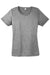 Sport-Tek LST360 Womens Contender Heather Moisture Wicking Short Sleeve Crewneck T-Shirt Heather Vintage Grey Flat Front