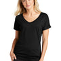 Sport-Tek Womens Moisture Wicking Short Sleeve V-Neck T-Shirt - Black - Closeout