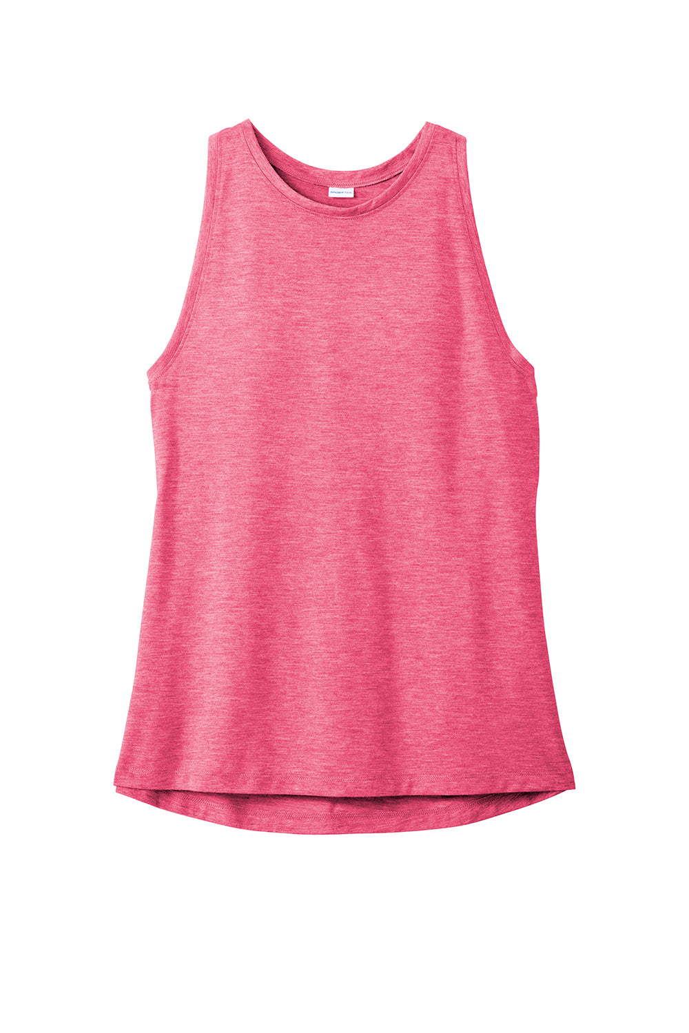 Sport-Tek LST402 Womens Moisture Wicking Tank Top Heather Raspberry Pink Flat Front