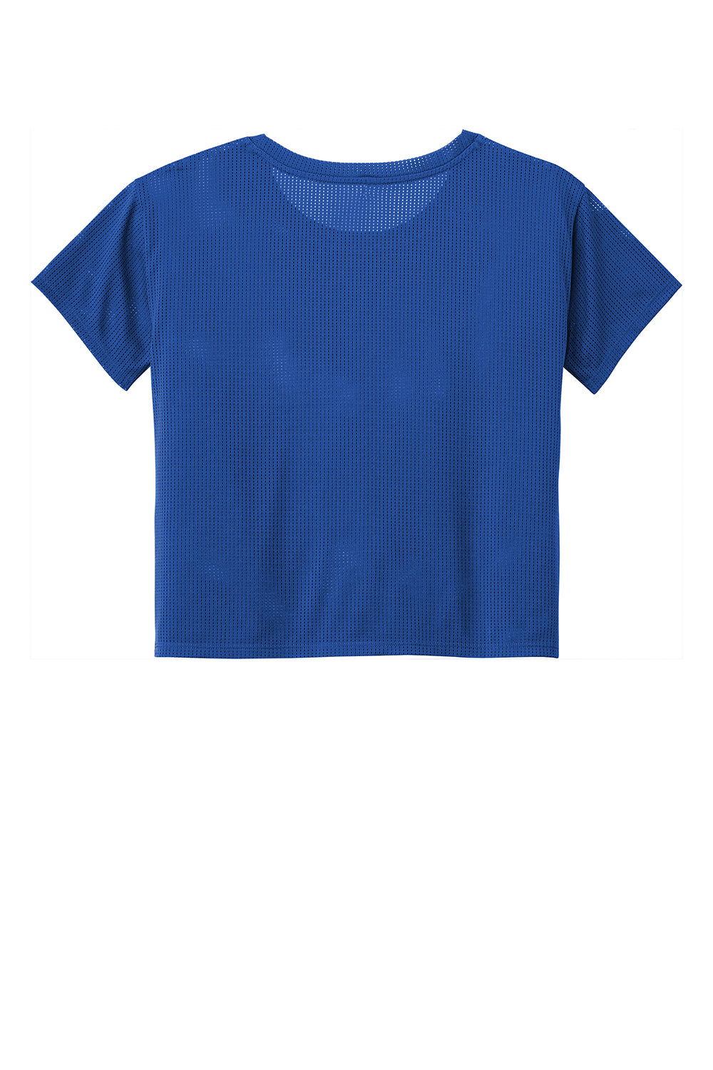 Sport-Tek LST411 Womens Draft Crop Short Sleeve Crewneck T-Shirt True Royal Blue Flat Back