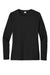 Sport-Tek LST420LS Womens Posi-UV Pro Moisture Wicking Long Sleeve Crewneck T-Shirt Black Flat Front