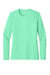Sport-Tek LST420LS Womens Posi-UV Pro Moisture Wicking Long Sleeve Crewneck T-Shirt Bright Seafoam Green Flat Front