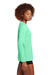 Sport-Tek LST420LS Womens Posi-UV Pro Moisture Wicking Long Sleeve Crewneck T-Shirt Bright Seafoam Green Model Side