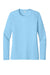 Sport-Tek LST420LS Womens Posi-UV Pro Moisture Wicking Long Sleeve Crewneck T-Shirt Light Blue Flat Front