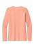 Sport-Tek LST420LS Womens Posi-UV Pro Moisture Wicking Long Sleeve Crewneck T-Shirt Soft Coral Flat Back