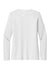 Sport-Tek LST420LS Womens Posi-UV Pro Moisture Wicking Long Sleeve Crewneck T-Shirt White Flat Back