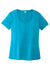 Sport-Tek LST420 Womens Moisture Wicking Short Sleeve Scoop Neck T-Shirt Sapphire Blue Flat Front