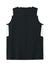 Sport-Tek LST441 Womens Club Moisture Wicking V-Neck Tank Top Black/White Flat Back