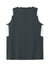 Sport-Tek LST441 Womens Club Moisture Wicking V-Neck Tank Top Iron Grey/White Flat Back