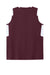 Sport-Tek LST441 Womens Club Moisture Wicking V-Neck Tank Top Maroon/White Flat Back