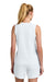 Sport-Tek LST441 Womens Club Moisture Wicking V-Neck Tank Top White/White Model Back