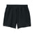 Sport-Tek LST442 Womens Club Moisture Wicking Shorts Black/Black Flat Back