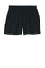 Sport-Tek LST442 Womens Club Moisture Wicking Shorts Black/Black Flat Front