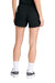 Sport-Tek LST442 Womens Club Moisture Wicking Shorts Black/Black Model Back