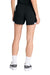 Sport-Tek LST442 Womens Club Moisture Wicking Shorts Black/White Model Back