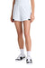Sport-Tek LST442 Womens Club Moisture Wicking Shorts White/Black Model Front