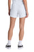 Sport-Tek LST442 Womens Club Moisture Wicking Shorts White/White Model Back