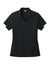 Sport-Tek LST444 Womens Club Colorblock Moisture Wicking Short Sleeve Polo Shirt Black/White Flat Front