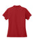 Sport-Tek LST444 Womens Club Colorblock Moisture Wicking Short Sleeve Polo Shirt Deep Red/White Flat Back