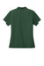 Sport-Tek LST444 Womens Club Colorblock Moisture Wicking Short Sleeve Polo Shirt Forest Green/White Flat Back