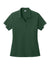 Sport-Tek LST444 Womens Club Colorblock Moisture Wicking Short Sleeve Polo Shirt Forest Green/White Flat Front
