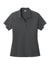 Sport-Tek LST444 Womens Club Colorblock Moisture Wicking Short Sleeve Polo Shirt Iron Grey/White Flat Front