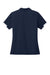 Sport-Tek LST444 Womens Club Colorblock Moisture Wicking Short Sleeve Polo Shirt True Navy Blue/White Flat Back