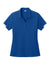 Sport-Tek LST444 Womens Club Colorblock Moisture Wicking Short Sleeve Polo Shirt True Royal Blue/White Flat Front