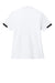 Sport-Tek LST444 Womens Club Colorblock Moisture Wicking Short Sleeve Polo Shirt White/Black Flat Back