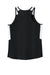 Sport-Tek LST446 Womens Club Track Tank Top Black/White Flat Back