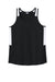 Sport-Tek LST446 Womens Club Track Tank Top Black/White Flat Front