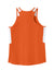 Sport-Tek LST446 Womens Club Track Tank Top Deep Orange/White Flat Back